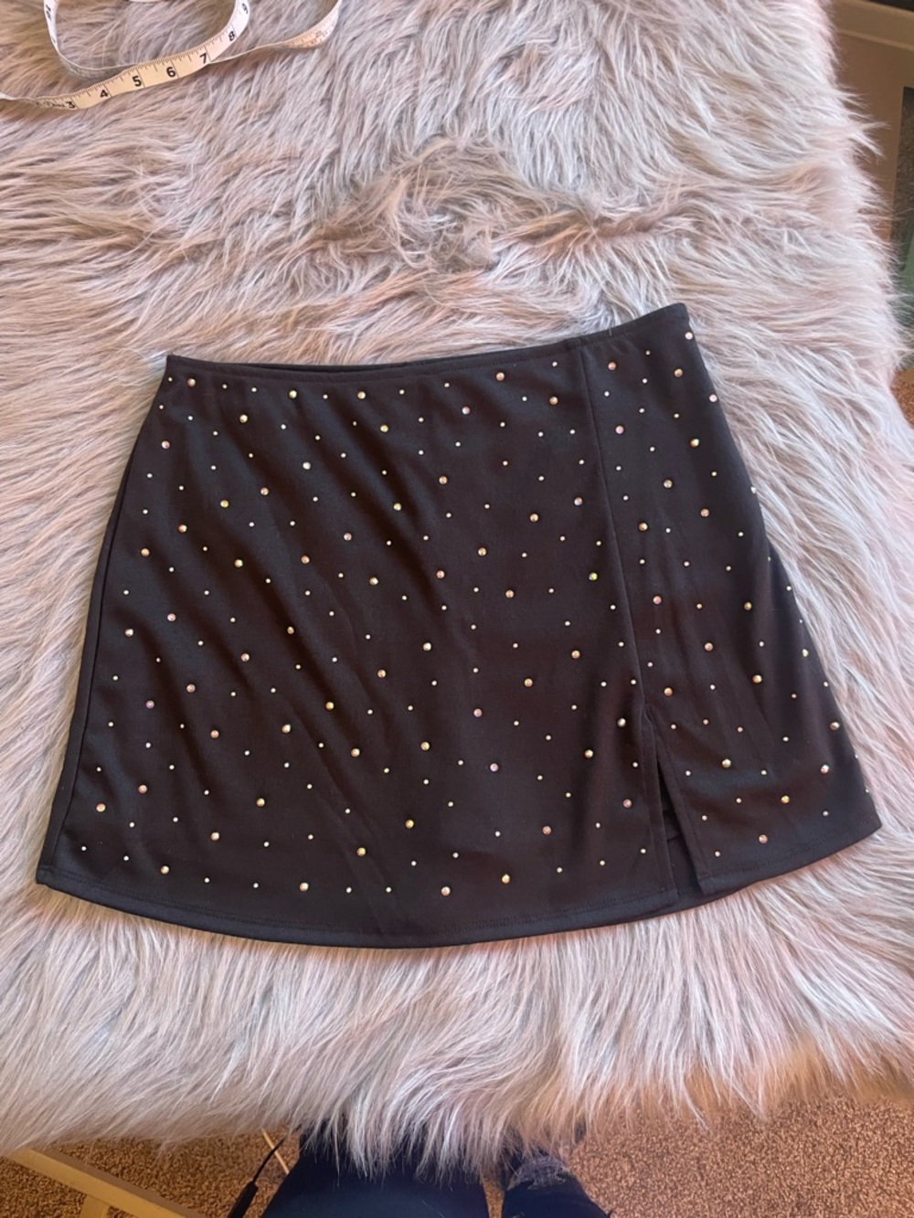 wild fable Black Studded Mini Skirt